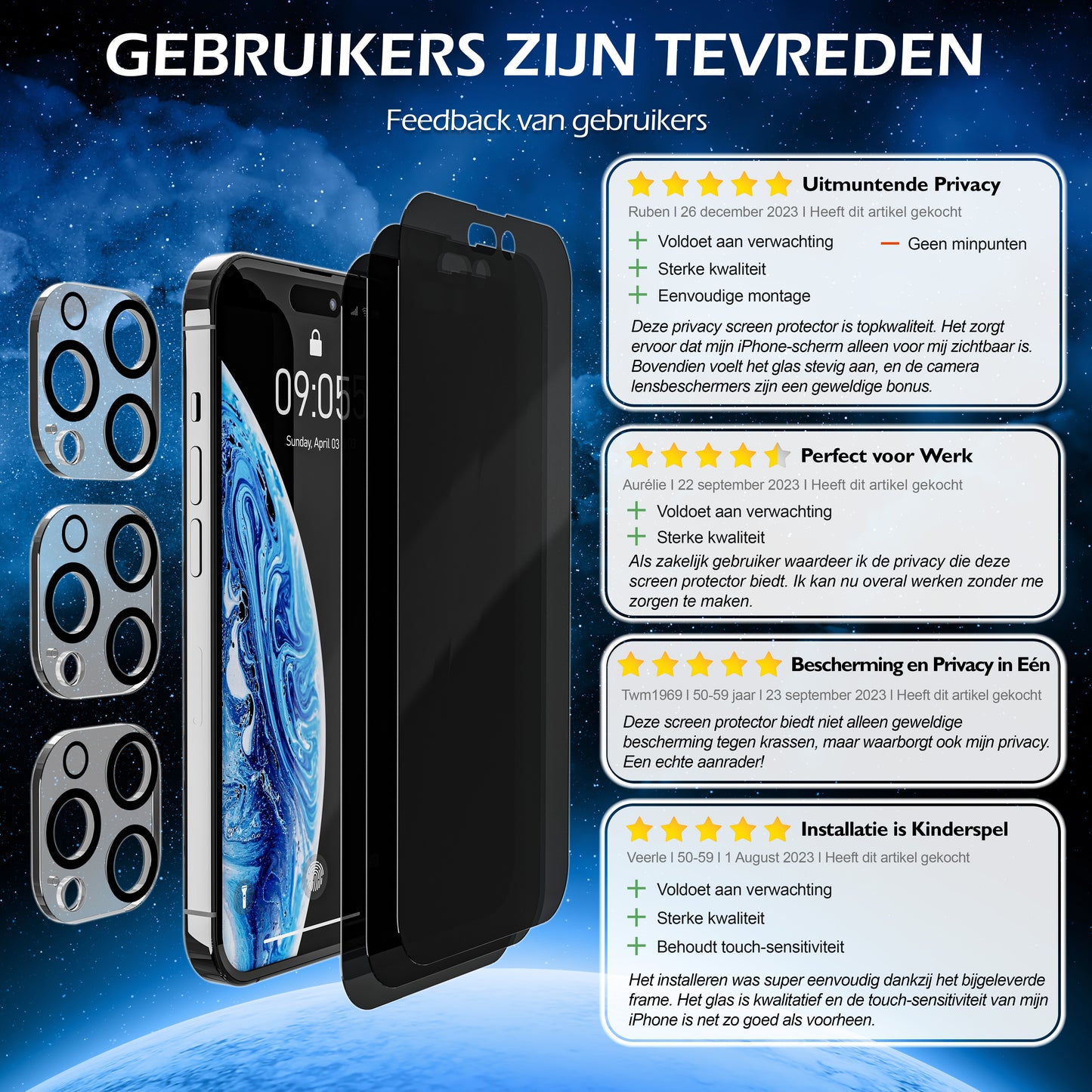 Privacy Screen Protector voor iPhone 14 Pro Max